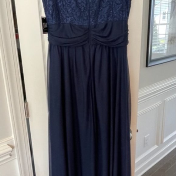 JH Evenings Navy Formal Gown Size 18 NWT - Picture 7 of 9